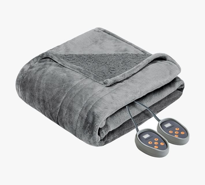 Beautyrest® Heated Microlight-to-Beber Blanket | Pottery Barn