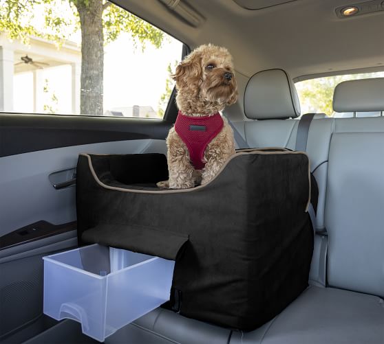 Look Out Pet Car Seat Luxury Microsuede Pottery Barn