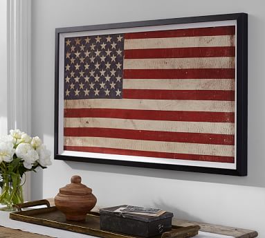 American Flag Framed Print | Pottery Barn