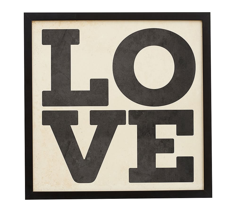 framed love wall art