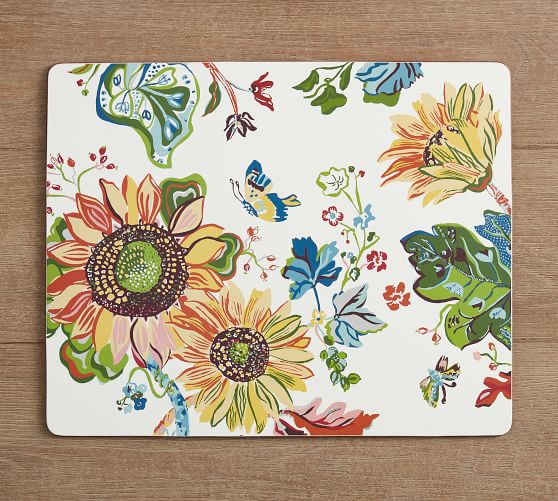 Sunflower Cork Placemats Set of 4 Pottery Barn