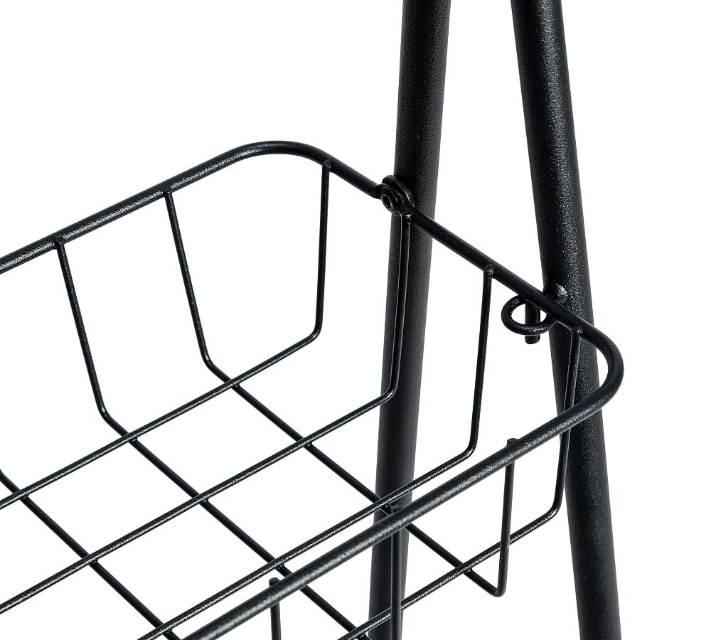 3-Tier A-Frame Wire Basket Shelf