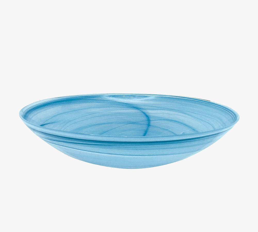 Alabaster Glass Serving Bowl