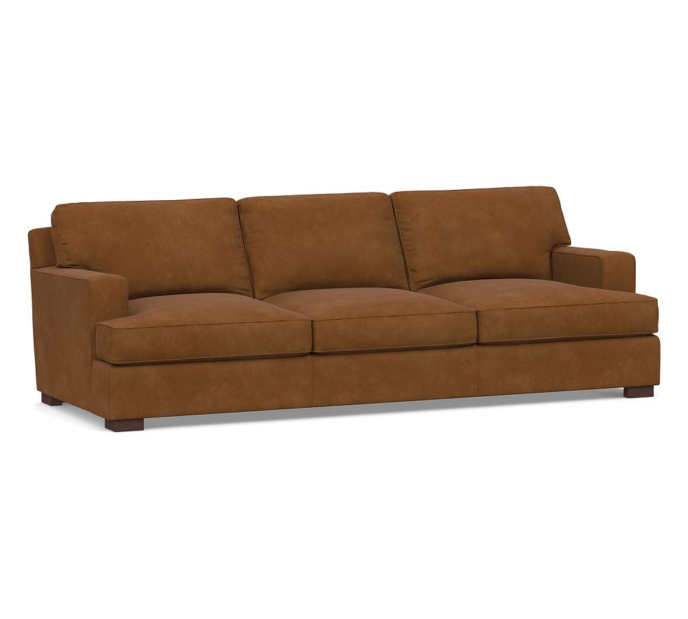 Townsend Square Arm Leather Sofa