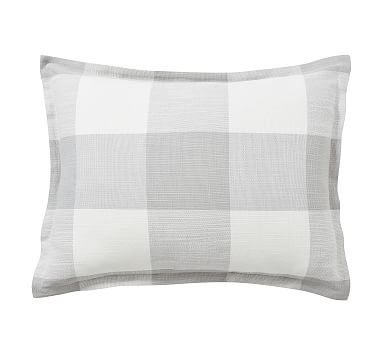 Charcoal Bryce Buffalo Check Patterned Duvet Cover & Sham