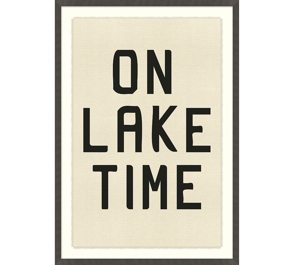 Lake Banner Framed Print