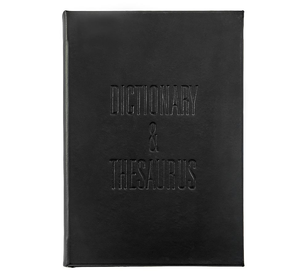 Leather-Bound Dictionary and Thesaurus