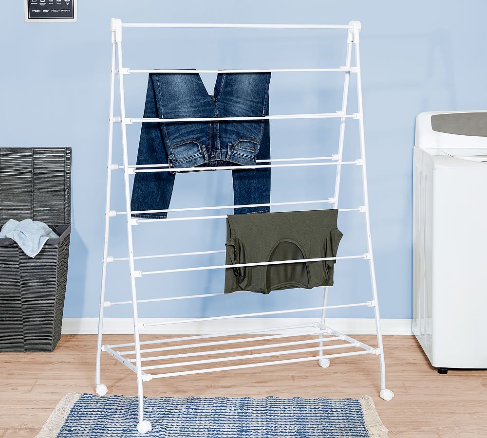 A-Frame Rolling Laundry Drying Rack
