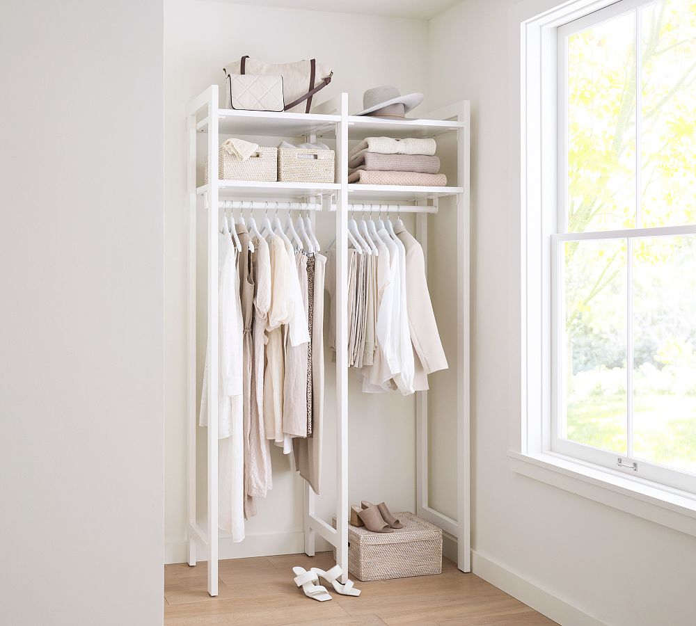 Pottery Barn Walk-In Closet: How To  Home, Bedroom design, Clothing rack