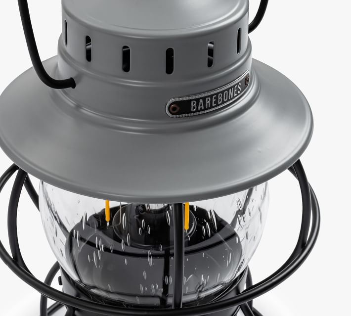 Railroad LED Metal Lantern - Crested Perch