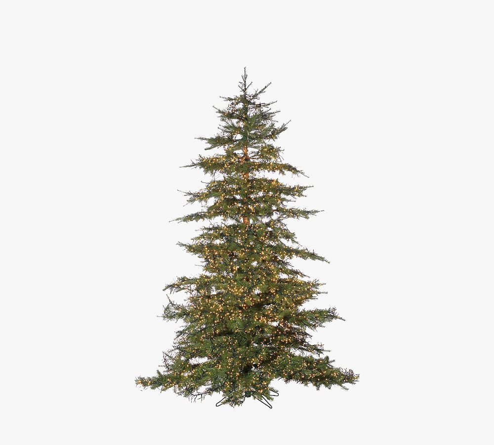 Lit LED Monaco Pine Faux Christmas Tree
