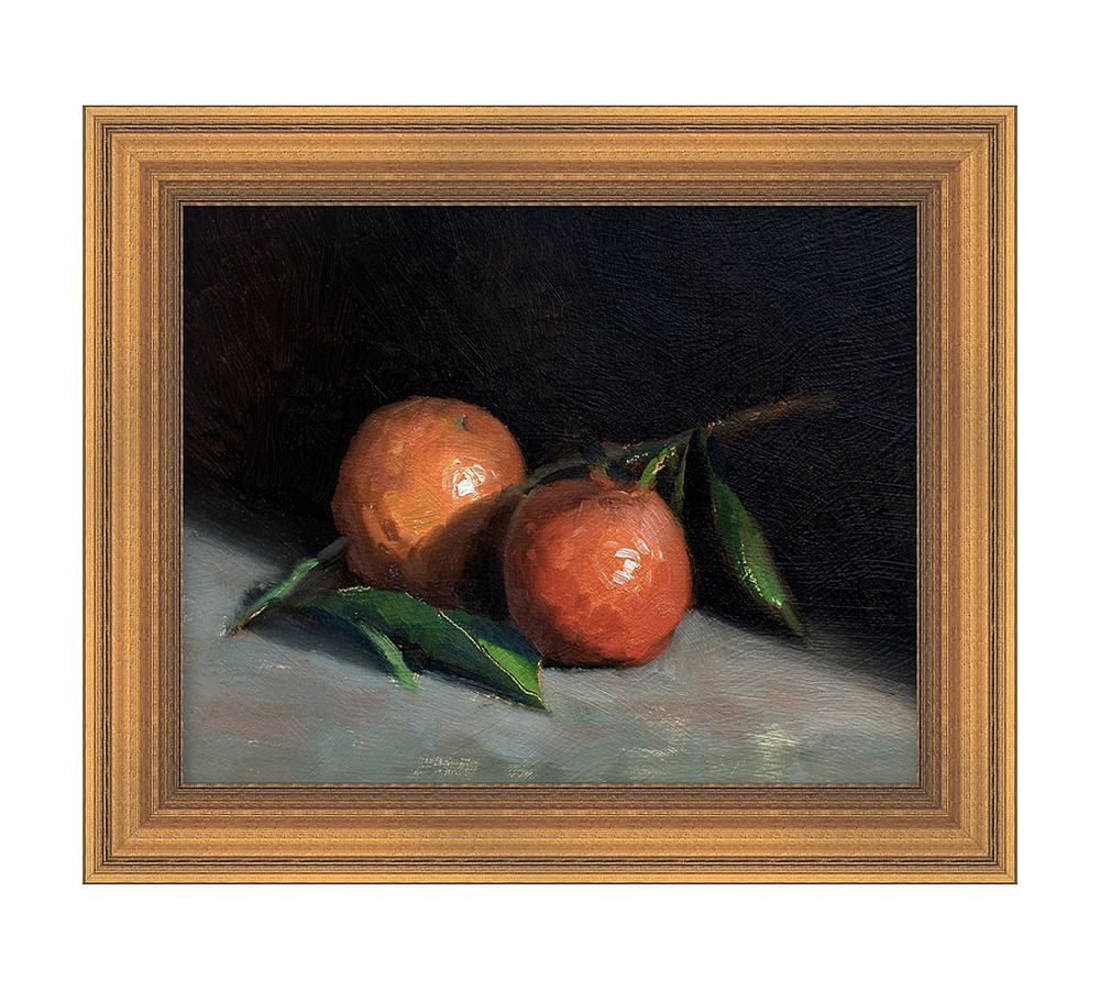 Oranges Still Life Framed Canvas