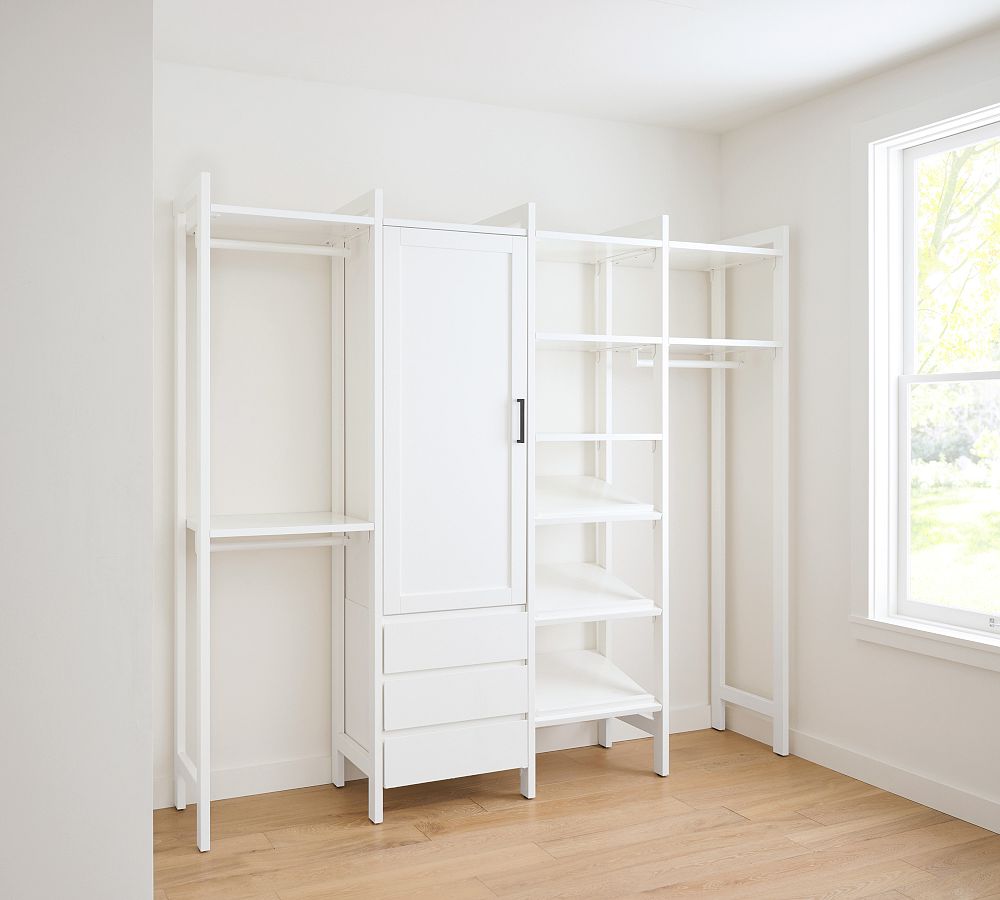 Pottery Barn Walk-In Closet: How To  Home, Bedroom design, Clothing rack