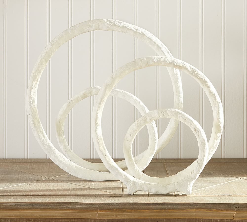 Elisa White Sculptures - Set of 2 | Pottery Barn