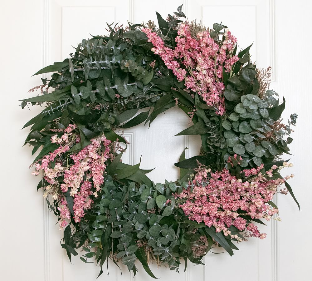 Dried Pink Harmony Wreath