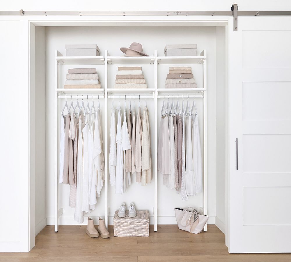 Essential Reach-In Closet by Hold Everything, 6' Long Hanging System ...