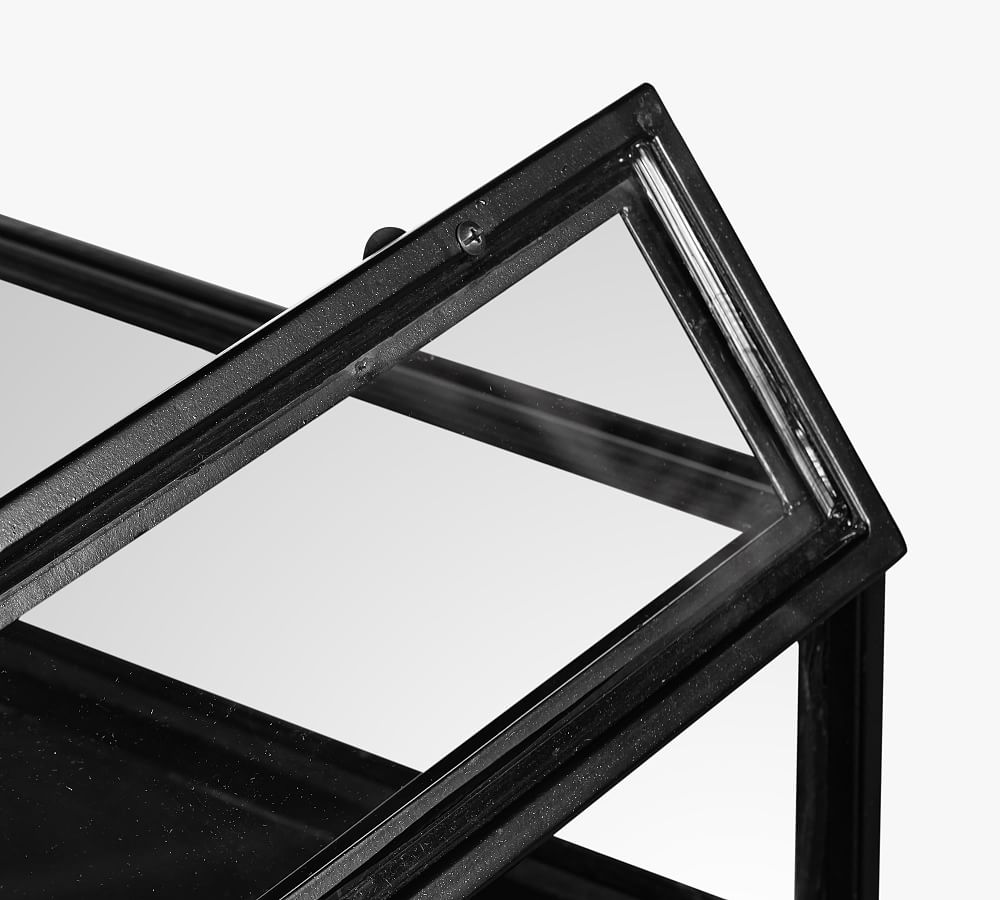 Harmon Rectangular Glass Top End Table Pottery Barn