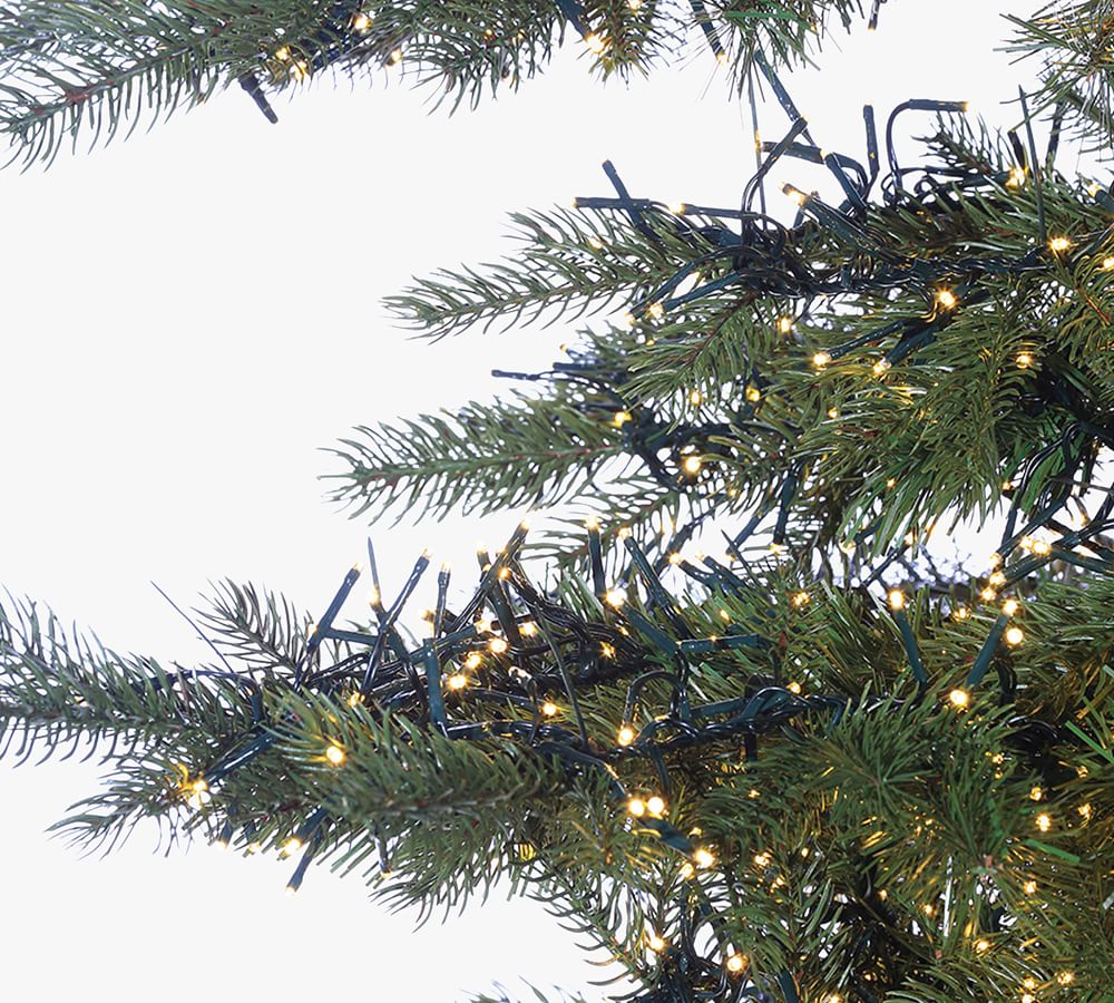 Lit LED Monaco Pine Faux Christmas Tree Pottery Barn