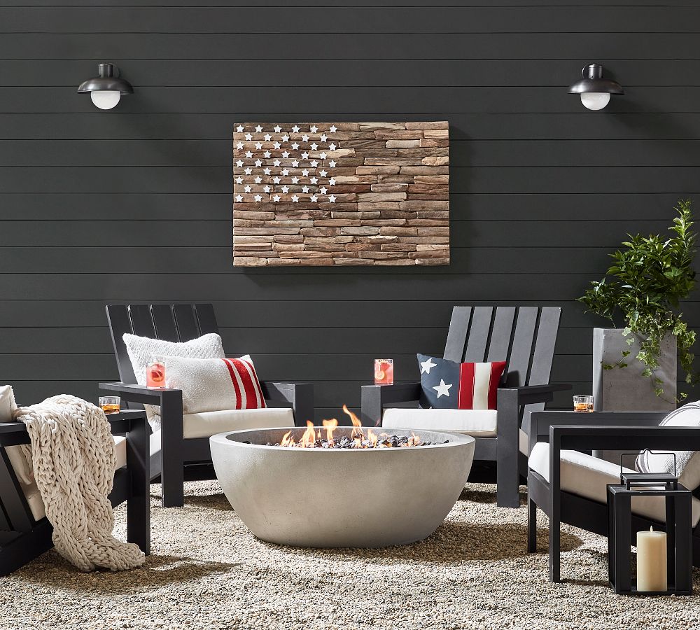 Americana Outdoor Throw Pillow Pottery Barn