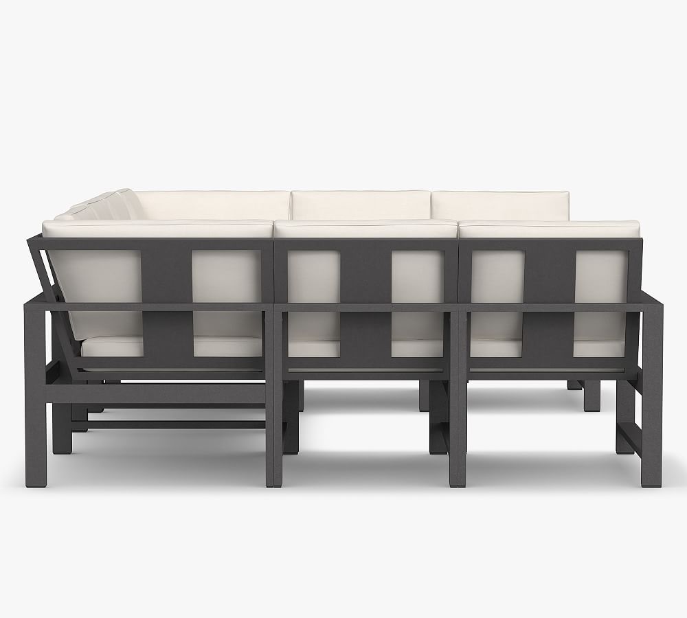 Pottery Barn Indio Metal 8Piece Outdoor Sectional CoolSprings Galleria