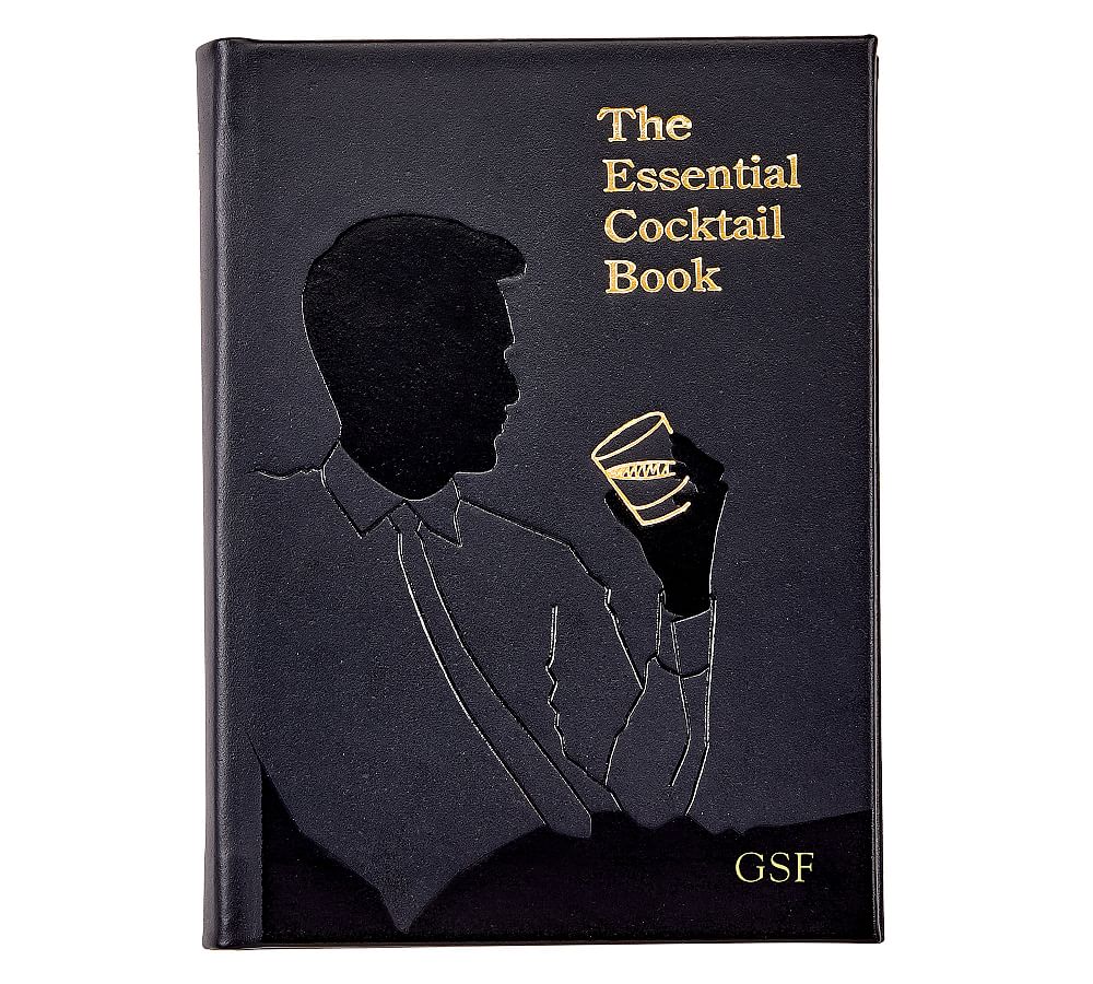 Essential Cocktail Leather-Bound Book