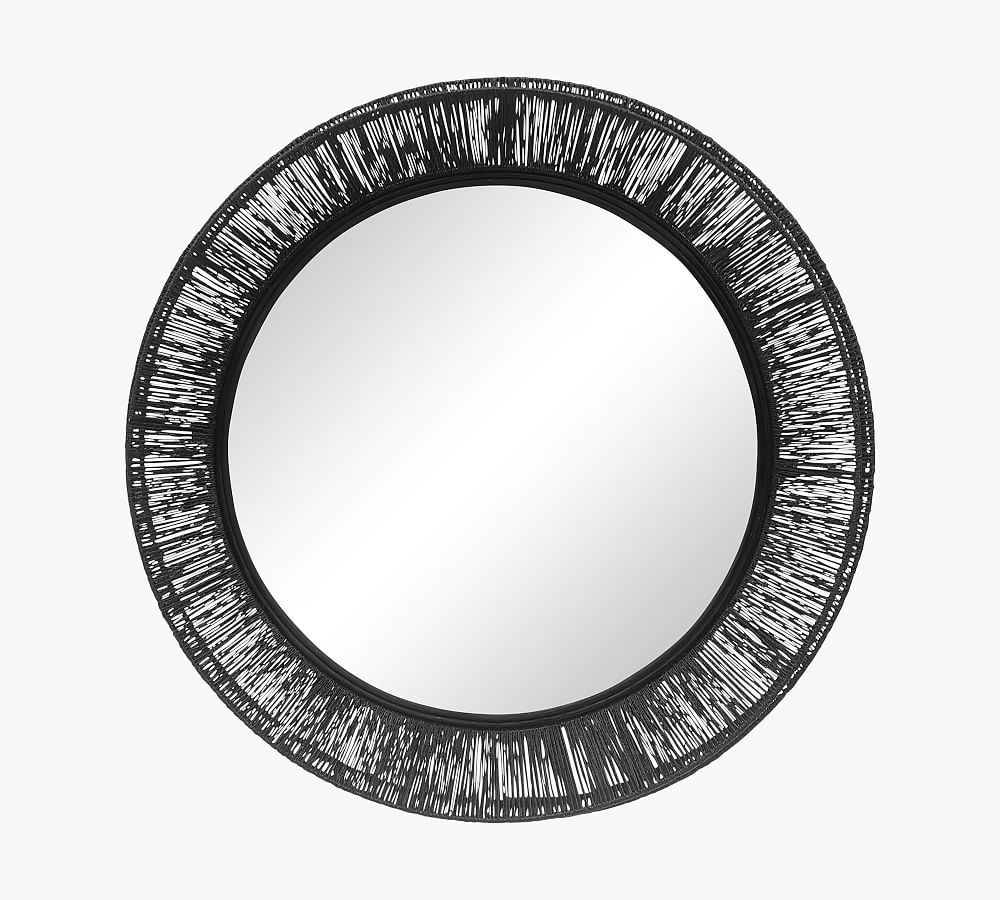 Wren Jute Round Mirror