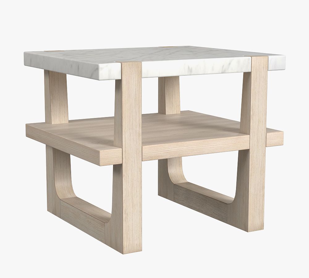 Jack Marble Rectangular End Table