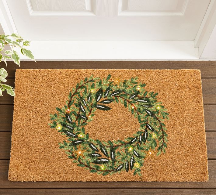 Welcome Wreath Holiday Doormat – Matterly