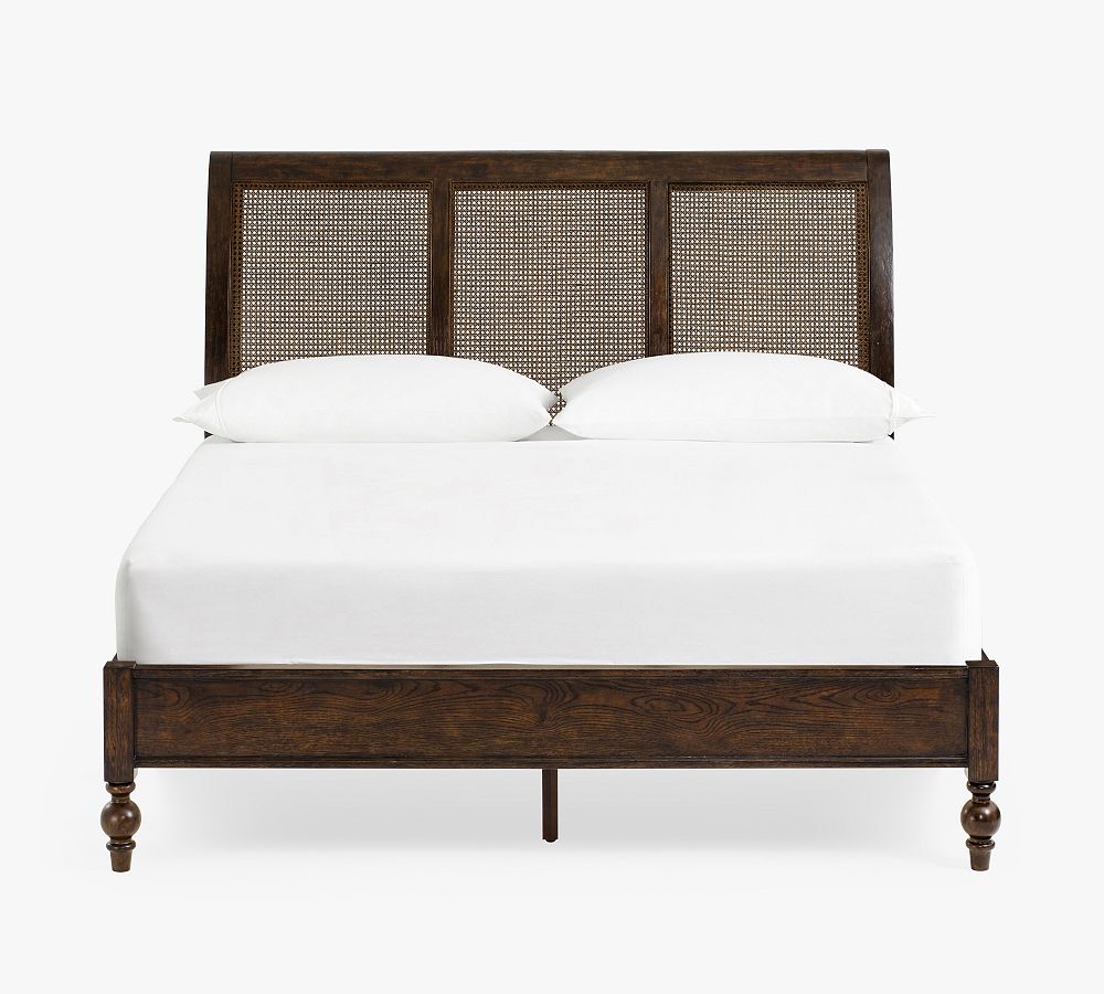 Augusta Cane Sleigh Bed Pottery Barn