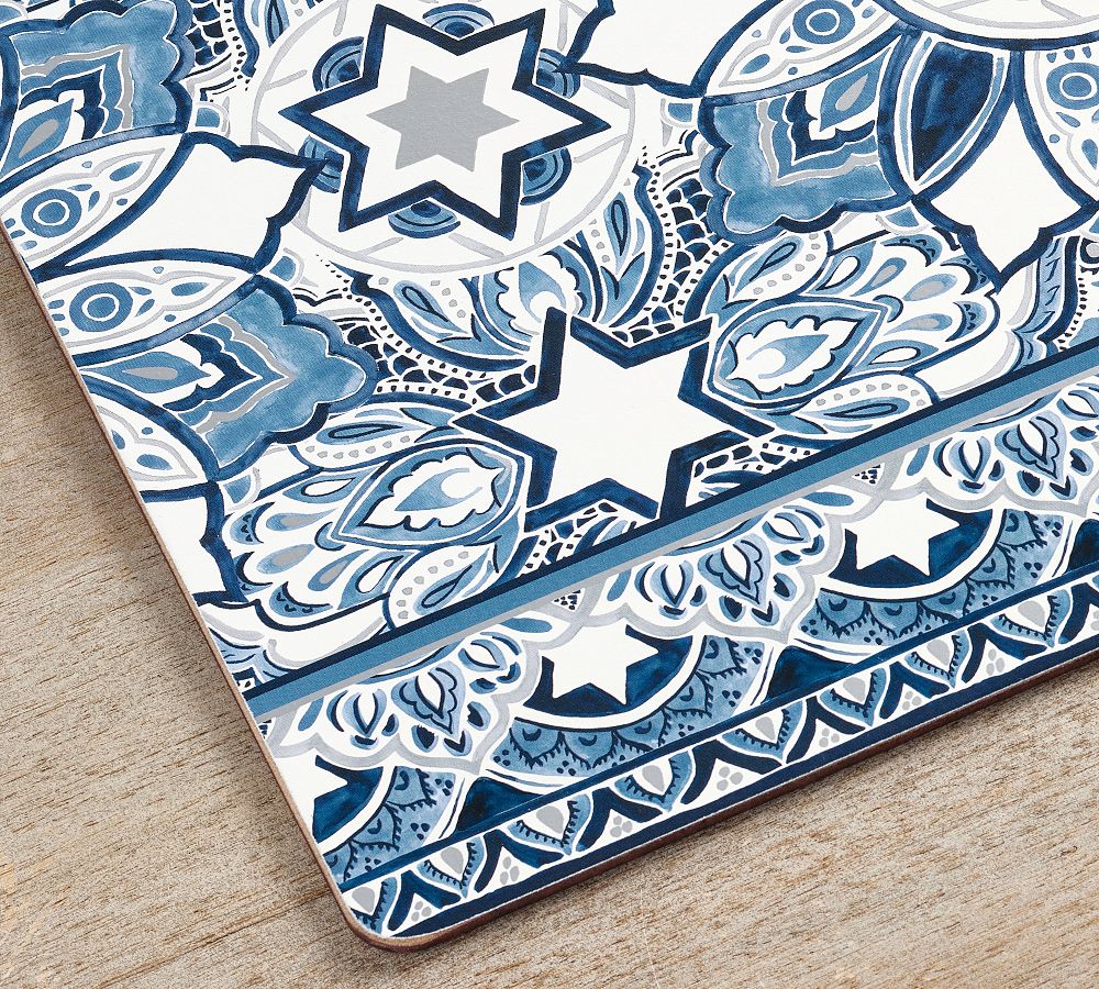 Hanukkah Medallion Cork Placemats Set of 4 Pottery Barn