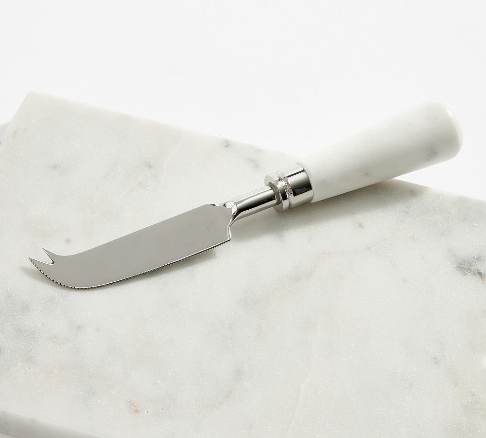 Marble Cheese Board And Knife