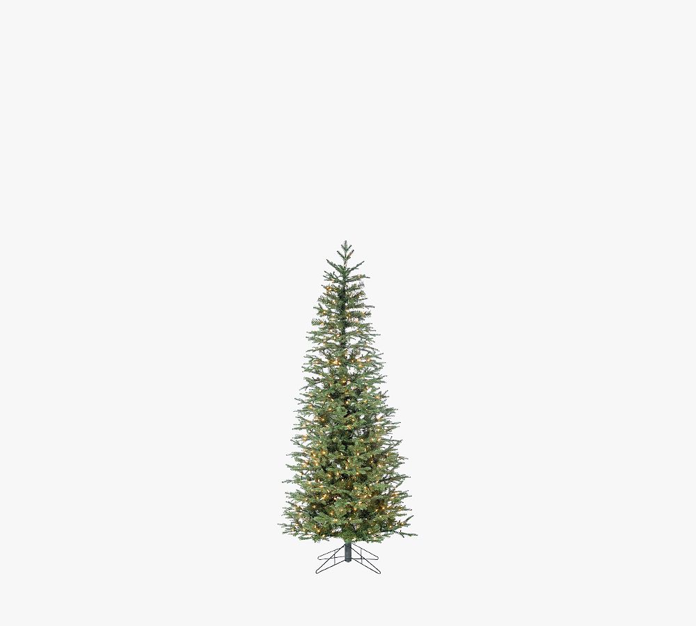 Lit Narrow Jackson Pine Faux Christmas Trees​