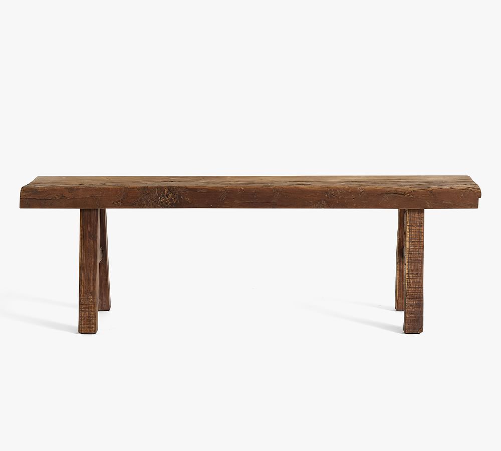 Rustic Reclaimed Wood Bench | Pottery Barn