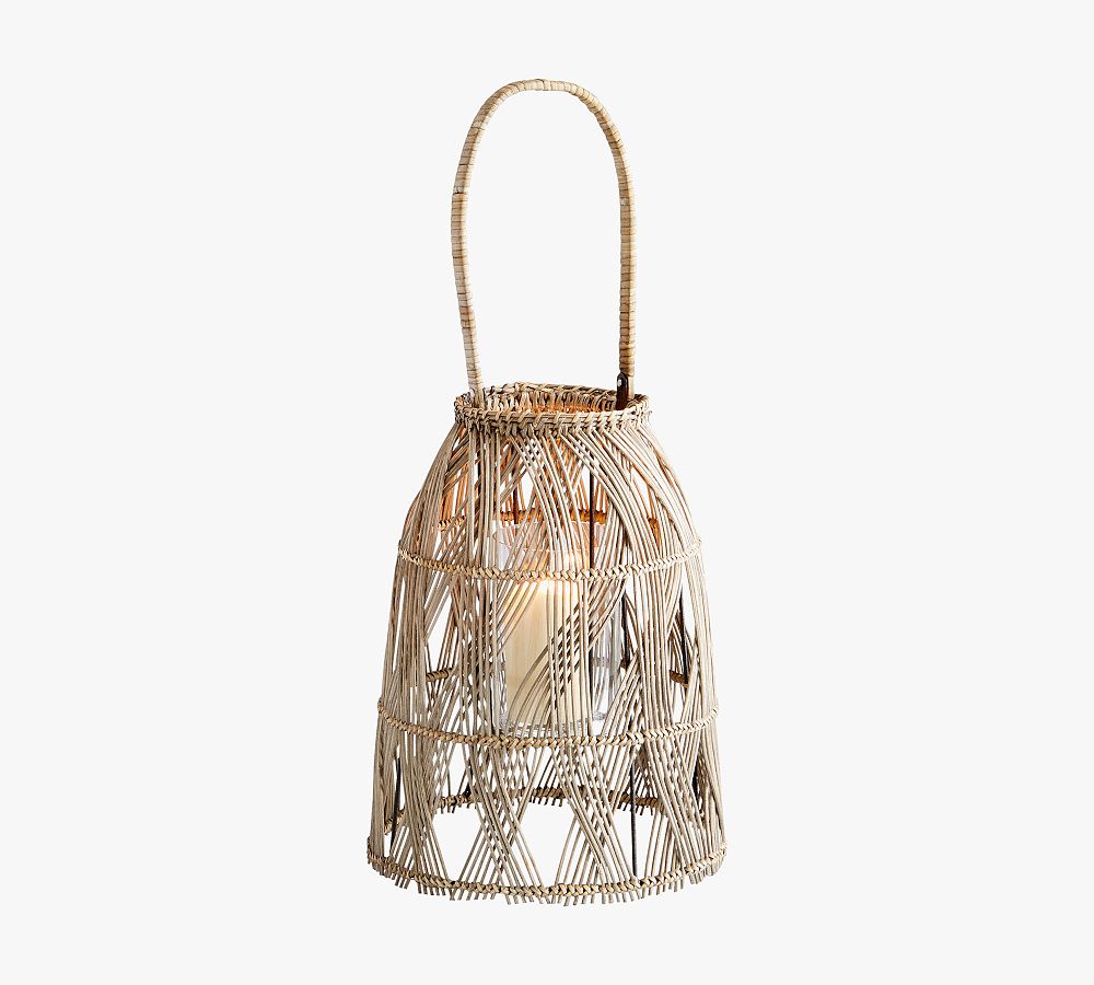 Amerena Rattan Lantern | Pottery Barn