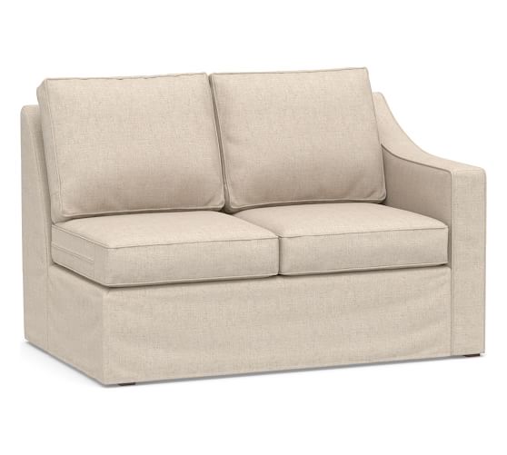Cameron Slope Arm Sectional Component Replacement Slipcovers | Pottery Barn