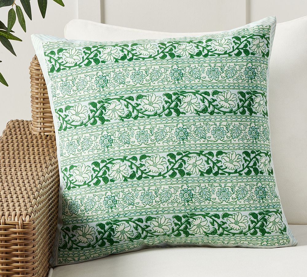 Aaakar Circle Block Printed Throw Pillow - 18x18 inch