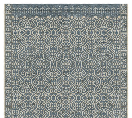 Indigo Luna Custom Tufted Rug Patterned Rugs Pottery Barn