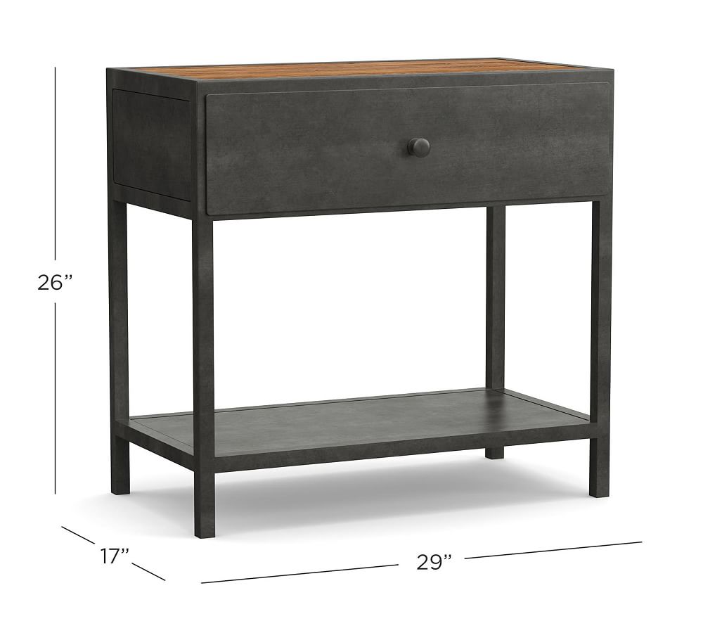 Pottery barn 2024 metal nightstand