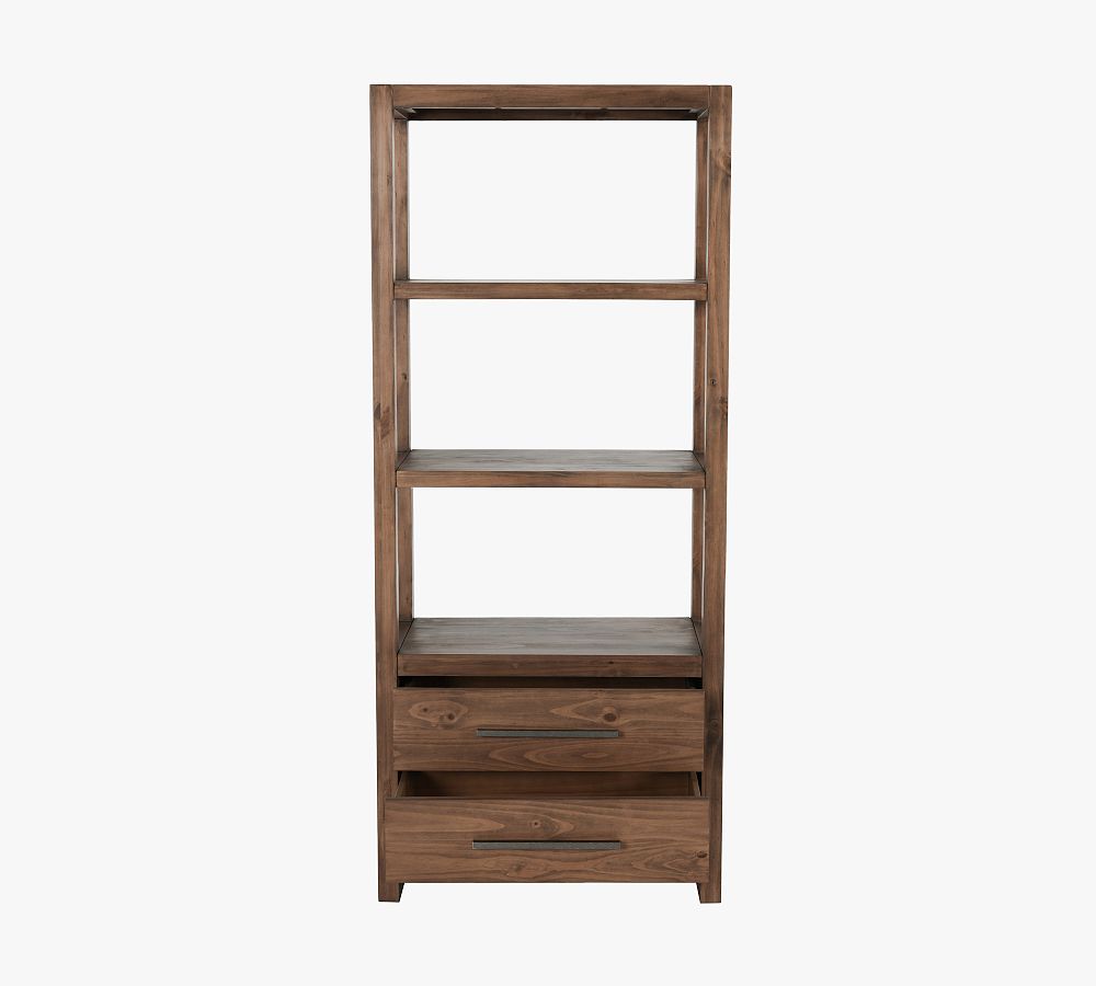 Harlo Open Bookcase with Drawers
