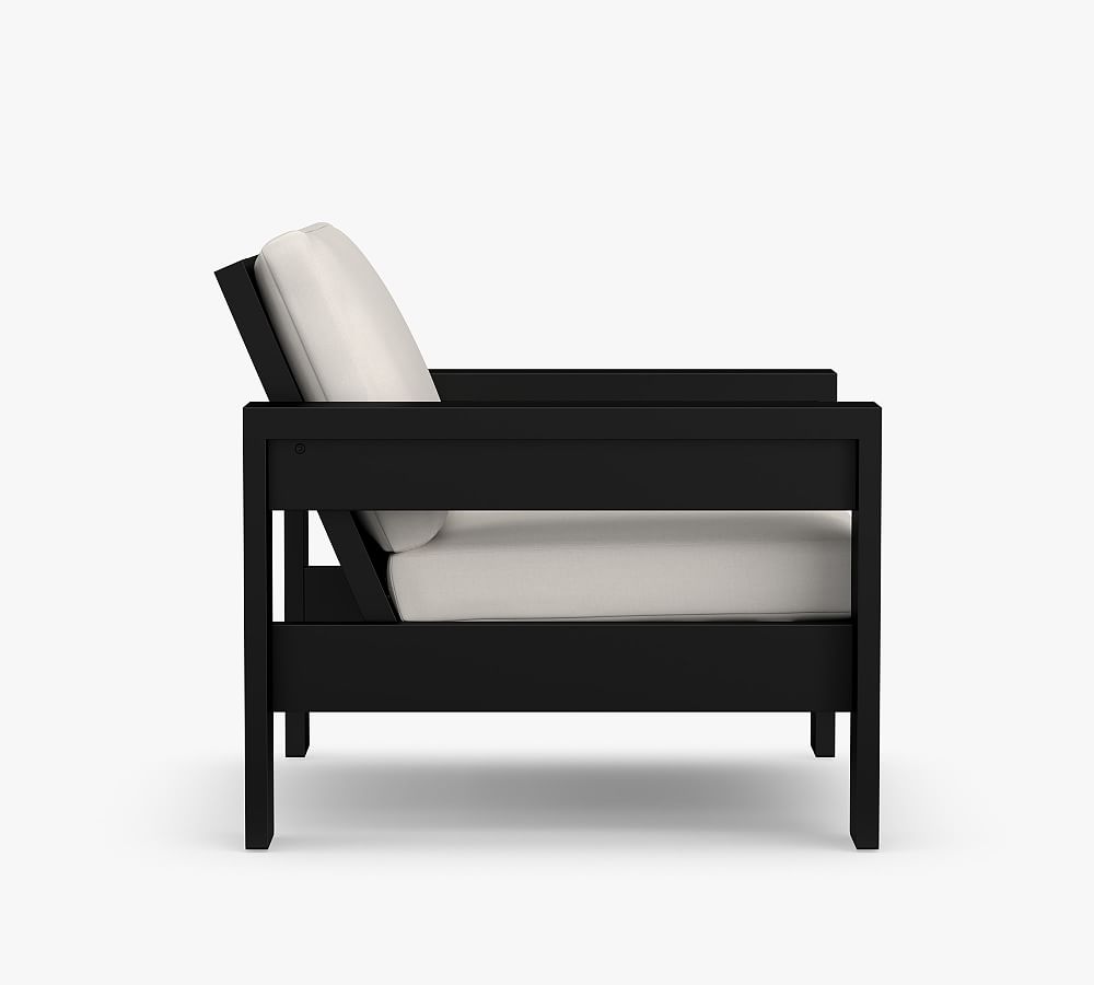 Malibu Metal Grand Outdoor Lounge Chair Pottery Barn