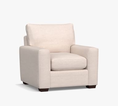 Pearce Modern Square Arm Upholstered Armchair | Pottery Barn