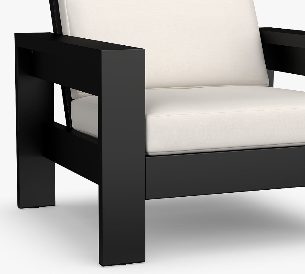 Malibu Metal Grand Outdoor Lounge Chair Pottery Barn