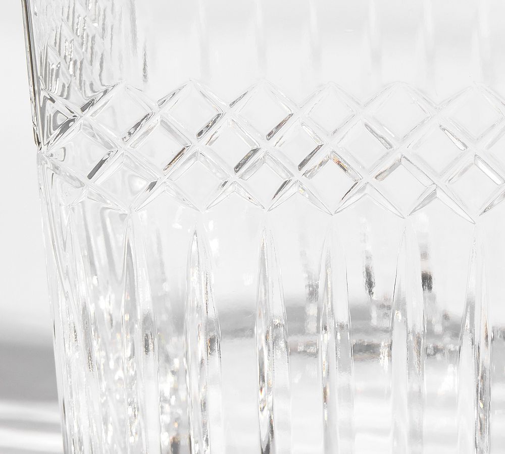 Cross Hatch Glass Decanter Pottery Barn