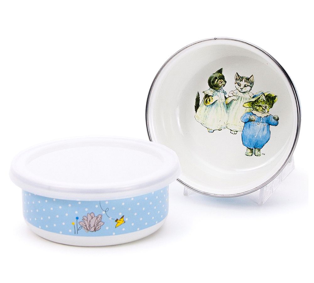 Golden Rabbit Tom Kitten Enamel 3-Piece Dinnerware Set | Pottery Barn