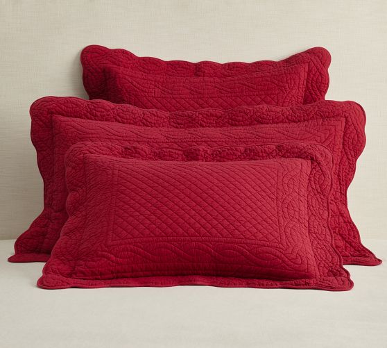 Heirloom Scallop Quilted Sham Pottery Barn