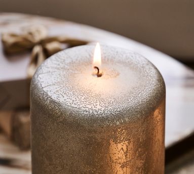 Modern Curved Pillar Candles | Pottery Barn