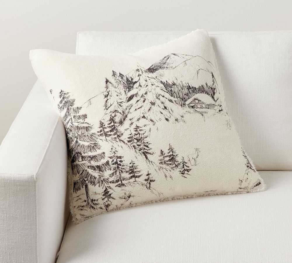 Rustic Forest Cozy Fleece Pillow