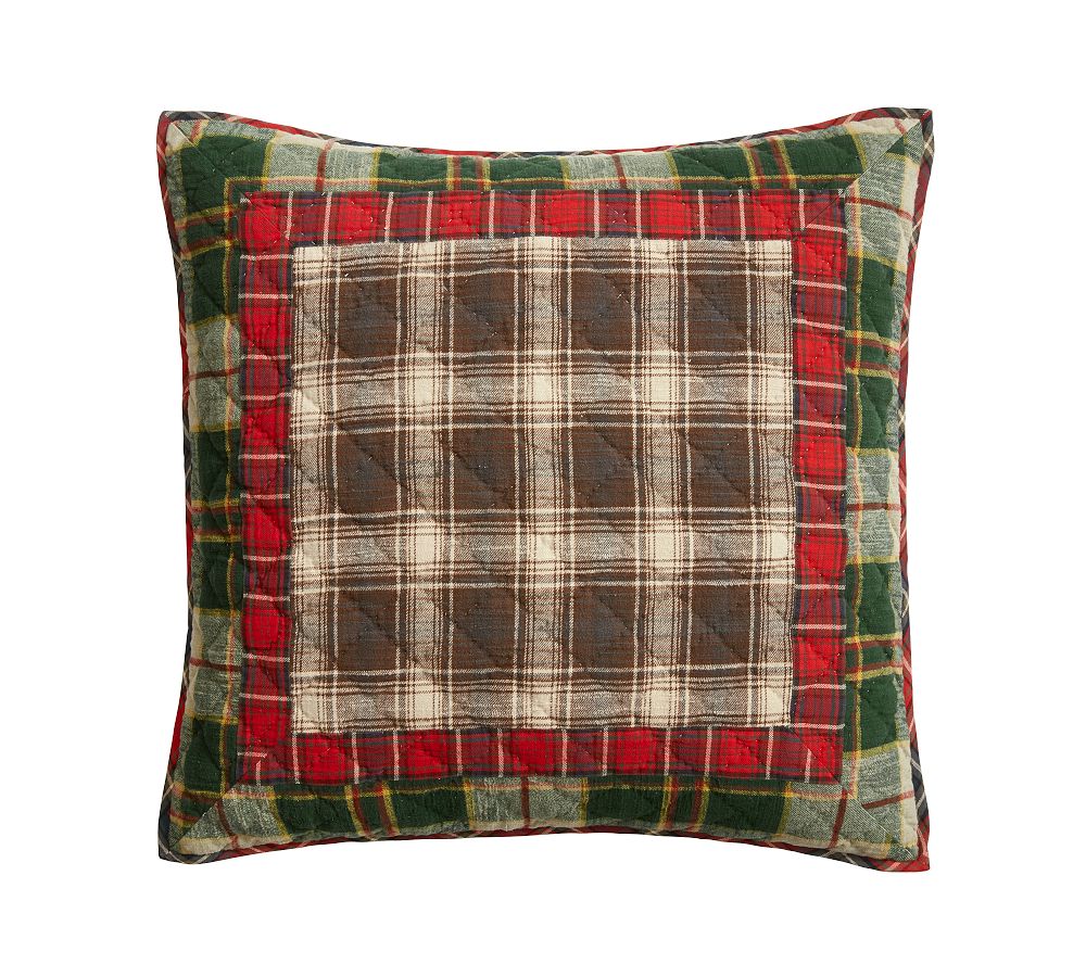 Clyde Plaid Patchwork Quilted Sham