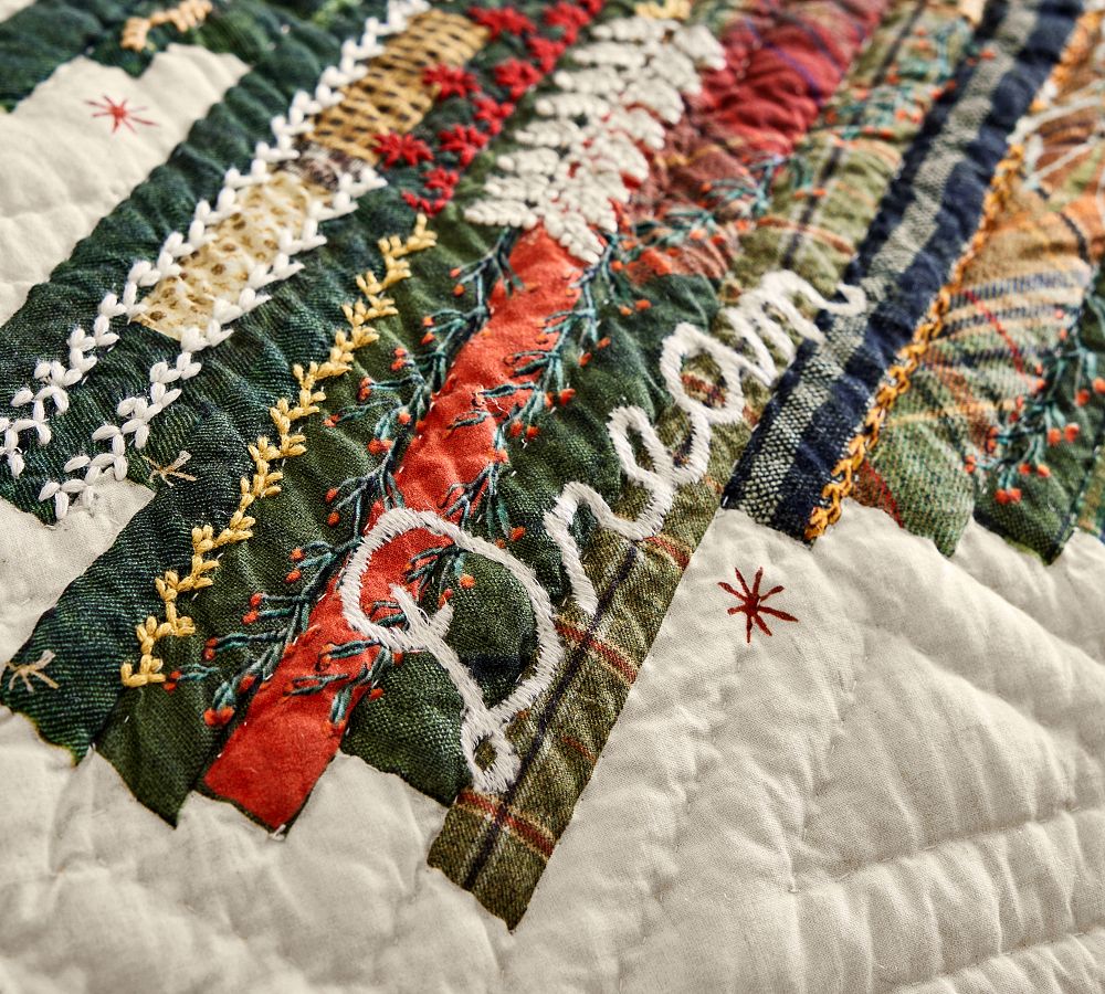 Winter Dreams Handcrafted Reversible Quilt & Shams