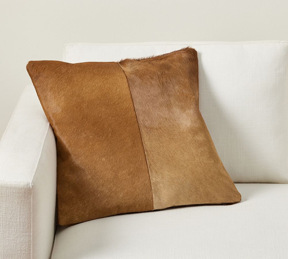 Lovesac - 18x18 Throw Pillow Cover: Woven Leather